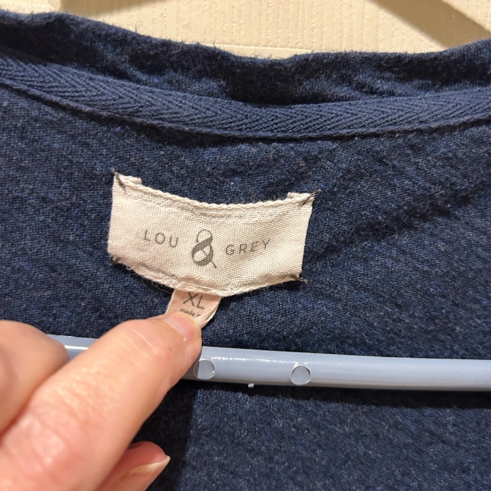 Lou & Grey Blue V-Neck Tee - Picture 2 of 3